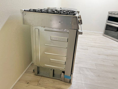 30 INCH Bosch 800 Series HDI8056U Slide-In Dual Fuel Range * New Open Box  * 5 Sealed Burners, 4.6 cu. ft. Oven, Touch Control, Warming Drawer,  Meat Probe, Self-Clean, Sabbath , Stainless Steel