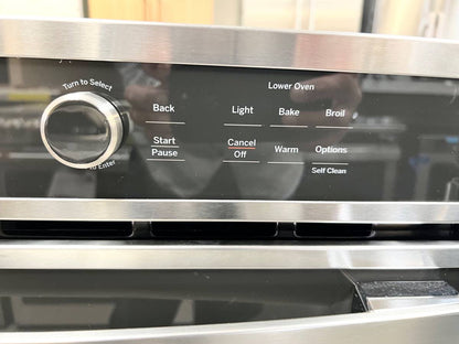 27 INCH GE JK3800SHASS Combination Microwave Wall Oven New Open Box * Built In ,  Sensor Cooking Controls , Bake Element , Broil Element,  Glass Touch Controls , GE Fits Guaranteed !  Self Clean with Steam , Stainless Steel .