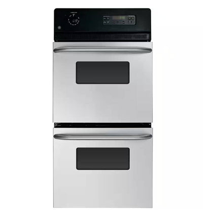 24 INCH GE JRP28SKSS Double Electric Wall Oven * New Open Box * Built In Stainless Steel , Clear View Windows , 30 AMP , Self Clean