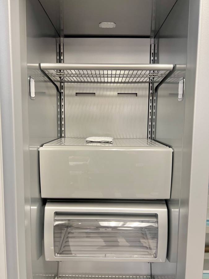 48 INCH KitchenAid KBSN708MPS Built In Side-by-Side Refrigerator NEW *  Open Box * 30 cu. ft.,  4 Shelves, Under-Shelf Prep Zone, FreshChill Drawer,  Extend Fresh Temp System, Auto Ice Maker,  Star-K , Stainless Steel Print Shield Finish