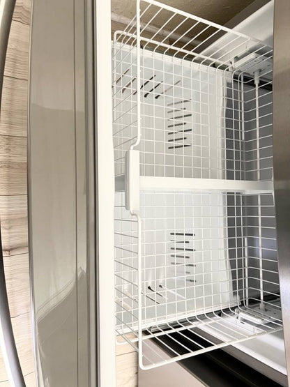 36 INCH Whirlpool WRMF3636RZ 4-Door French Door Refrigerator * NEW Open Box * 27.8 CU Ft , Gallon Door Bins, Crispers ,  Dual Ice Maker  PurePour Water Filter , PureAir Ultra II Air Filter , Energy Star Certified , Stainless Steel .