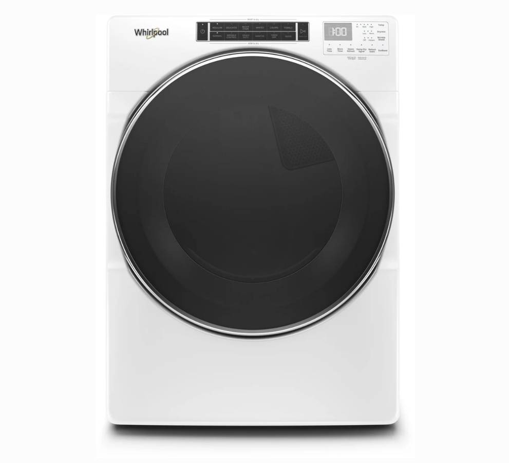 27 INCH Whirlpool WGD8620HW Gas Dryer 7.4 Cu. Ft. Steam * NEW * Open Box 37 Dry Cycles, Steam Refresh Cycle, Sanitize Cycle, Wrinkle Shield Plus Option, ADA Compliant, ENERGY STAR , White .