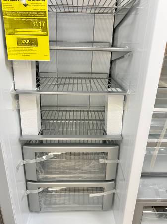 48 INCH GE Monogram ZISS480NNKSS Built-In Side by Side Refrigerator * New Open Box * Smart Counter Depth Built-In Side by Side Refrigerator  29.5 Cu. Ft. , Ice Maker, Stainless Steel .
