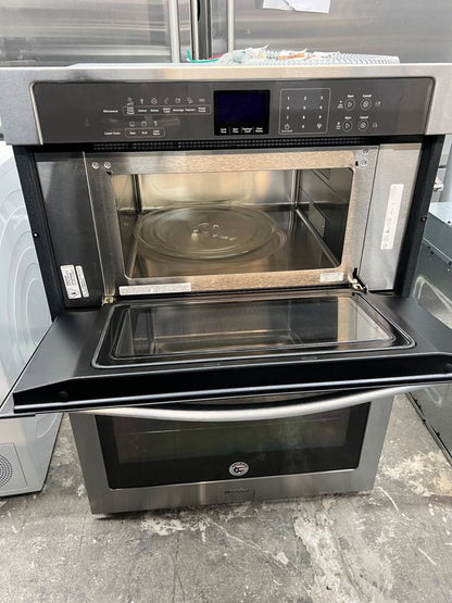 30 INCH Whirlpool  WOC54EC0AS Microwave Combination Wall Oven Temperature Sensor, Steam, Self-Clean, 5.0 cu. ft. Self-Cleaning Oven 1.4 cu. ft. Microwave Hidden Bake Element Star-K Certified Sabbath Mode , Stainless Steel