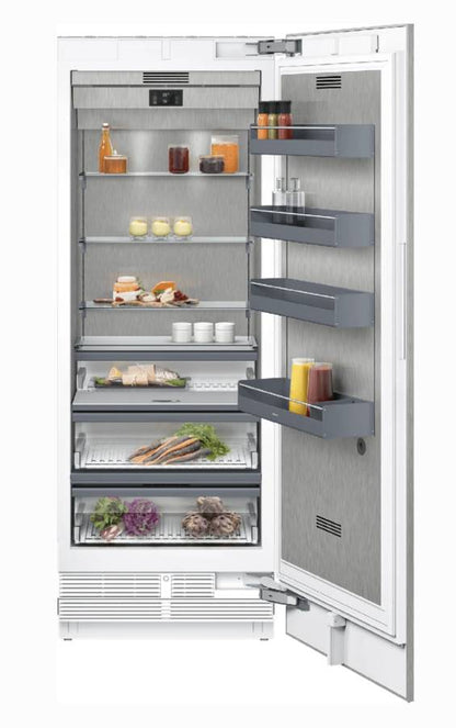 30 INCH Gaggenau Vario 400 Series RC472705 Panel Ready  Smart All Refrigeration Column 16.8 cu. ft., Charcoal Air Filter, Automatic Defrosting, No-Frost,  TFT Touch Display, Star-K ENERGY STAR New Open Box