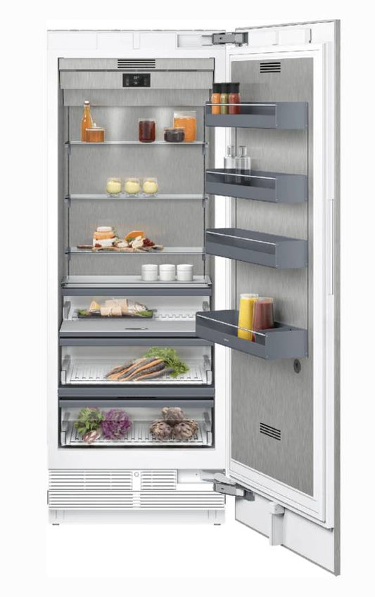 30 INCH Gaggenau Vario 400 Series RC472705 Panel Ready  Smart All Refrigeration Column 16.8 cu. ft., Charcoal Air Filter, Automatic Defrosting, No-Frost,  TFT Touch Display, Star-K ENERGY STAR New Open Box