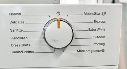 Miele  WXF660WCS 24 Inch Front Load Smart Washer with 2.26 Cu. Ft. Capacity, Honeycomb™ Drum, TwinDos Automatic Detergent Dispensing, Direct Sensor User Interface, WiFiConn@ct, Add Laundry, Sanitize, and SoftSteam Option