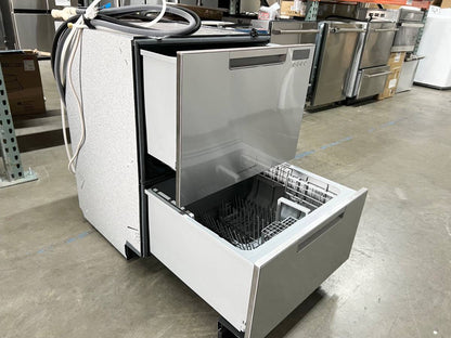 24 INCH Fisher & Paykel DishDrawer Series  DD24DCTX9N Full Console Double DishDrawer 14 Place Setting, 15 Wash Cycles, 3 Wash Modifiers, 6 Wash Programs, Sanitize, Cutlery Basket, Child Lock,44 dBA Energy Star Stainless