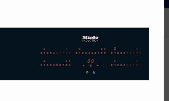36 INCH Miele KM6375 Induction Cooktop Flush Mounting* NEW * 5 Cooking Zones,  Twin Booster Function, PowerFlex Technology,  Connectivity 2.0 Cooktop Hood Communication Direct Selection Plus Control , Black , Glasstop