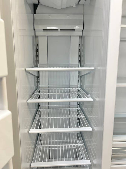 42 Inch GE Cafe CSB42WP2NKS1 Built-In Side by Side Refrigerator New * Open Box 25.2 Cu. Ft. , Showcase LED Lighting, WiFi Connect Technology, Large Door Bins, Ice Maker, CSA, UL Listed Sabbath Mode .