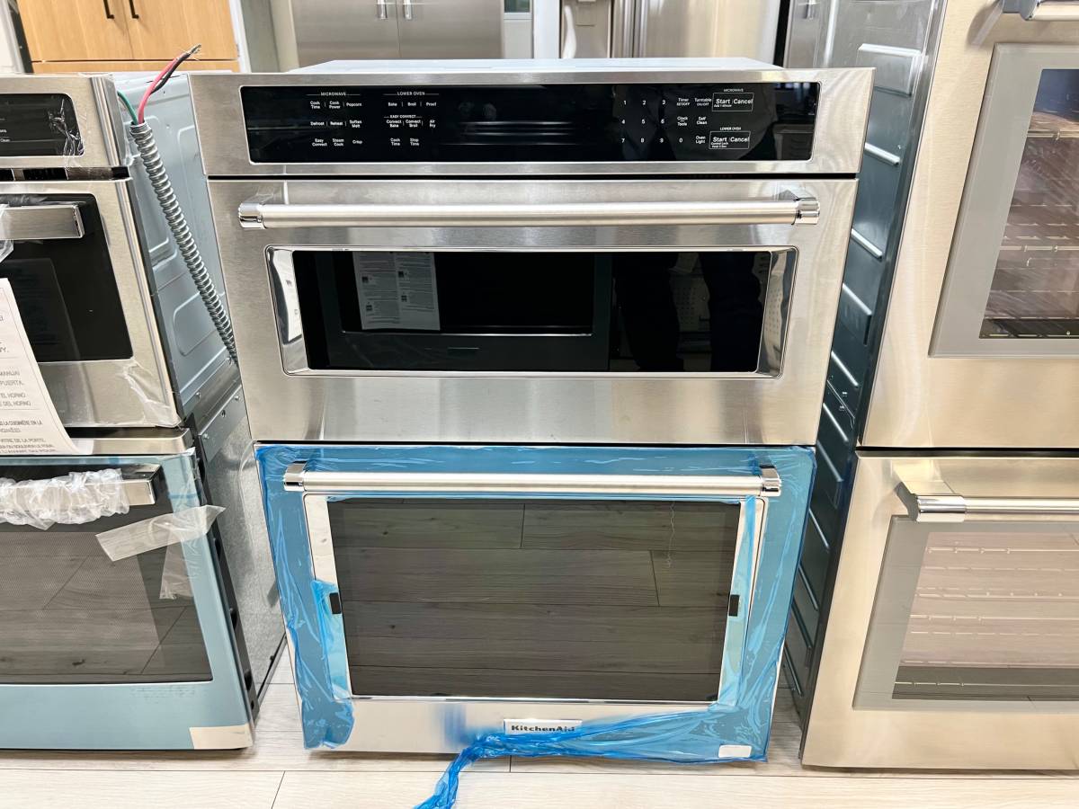 30 INCH KitchenAid KOEC530PSS Microwave Wall Oven AIR FRY * New Open Box * 5.0 Cu. Ft. , 1,600w Power Microwave, Air Fry Mode,  CrispWave Technology, Star-K Certified, Stainless Steel .