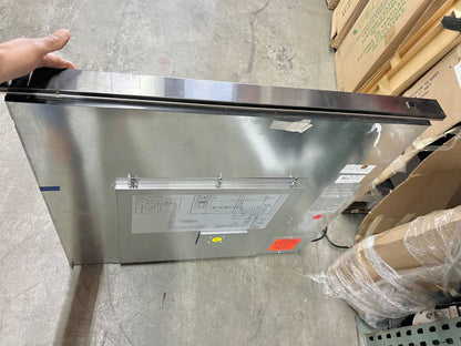 36 INCH Dacor Contemporary MRV3615S Downdraft Range Hood Black Stepless Blower Speed Capacity, Versatile Blower Options, Button Control, Removable Grease Filters * New Open Box *  Silver Stainless