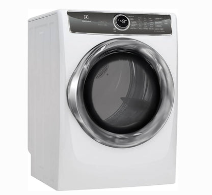 27 INCH Electrolux  EFMG627UIW Gas Dryer 8.0 Cu. Ft. 9 Dryer Programs,  Delay Start, ENERGY STAR,  Island White * New Open Box *