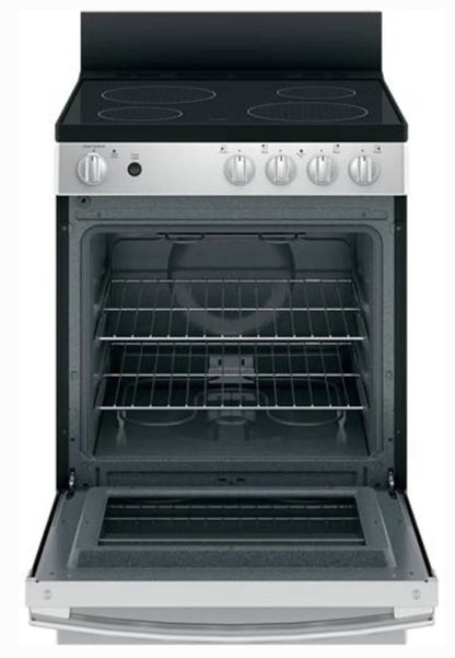 24 INCH GE JAS640RMSS Electric Range Smooth Glasstop * New Open Box * Freestanding Electric Range 4 Elements, Glasstop, Stainless Steel
