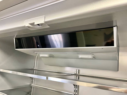 42 INCH KitchenAid KBFN502ESS Built-In French Door Refrigerator * NEW OPEN BOX * 24.2 cu. ft. Capacity,  4 Glass Shelves, Preserva Food Care System,  Automatic Ice Maker, Platinum Interior, LED, Door Open Alarm, Sabbath Mode,  ENERGY STAR Stainless Steel