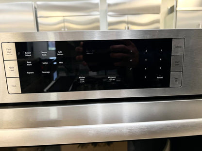 30 INCH Bosch 500 Series  HBL57M52UC Double Combination Electric Wall Oven with 6.2 cu. ft. Total Capacity, True Convection, Sensor Cooking, Self-Clean, Popcorn Setting, Glass Turntable , New Open Box