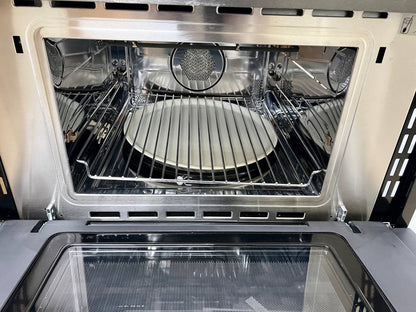 30 INCH Bosch 800 Series HBL8743UC Microwave Oven Combo Black Stainless Steel * New Open Box *  Self Clean , Meat Probe , Fast Pre-Heat, Telescopic Racks., Speed Oven,WIFI,Proof Mode,Glide Racks