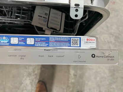 24 INCH Bosch Benchmark SHV9PCM3N Panel Ready Dishwasher * New Open Box Fully Integrated Built In Panel Ready Smart Dishwasher ,  9 Wash Cycles , Flexible 3rd Rack , 39 dBA ,  Precision Wash , Power Control , 16 Place Setting Capacity .