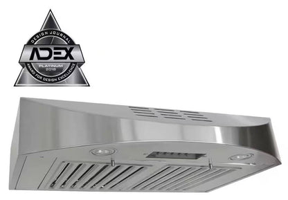 36 INCH KOBE 400 CFM Ductless Under Cabinet Range Hood * New Open Box * CHX3836SQBD3 , Stainless Steel