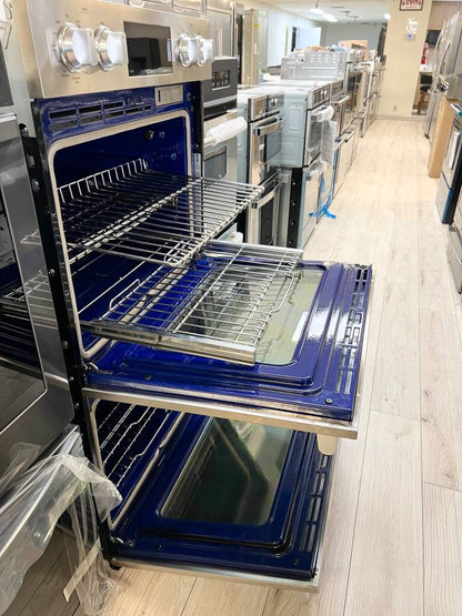 LG Signature Kitchen SKSDV3002S 30 Inch Double Wall Oven Steam * New Open Box * 4.7 cu. ft. LCD Display,  Steam Assist,  Convection, Flush Installation, Stainless Steel