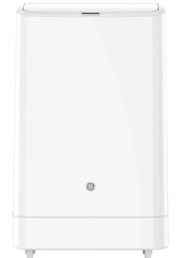 GE 450 Sq. Ft. 10,400 BTU Smart Portable Air Conditioner White * New Open Box * 3 in 1 Portable Air , Wi-Fi , Auto Evaporation , Remote Control , LED Controls , 24 Hr Timer , Continuous Fan , Window Installation Kit ,