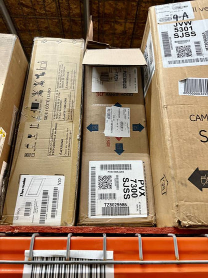 30 INCH GE Profile PVX7300SJSS Under Cabinet Range Hood New Open Box * Stainless Steel  , 390 CFM Blower Included Inside , LED , Convertible , 4 Speed ,