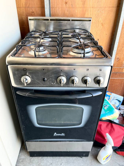 20 INCH Avanti Freestanding Gas Range Stainless Steel Bake Broil 4 Burner ,  Broil , Bake