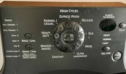 27 Inch Kenmore Elite Front Load Washer Gas Dryer Set , White Used Condition
