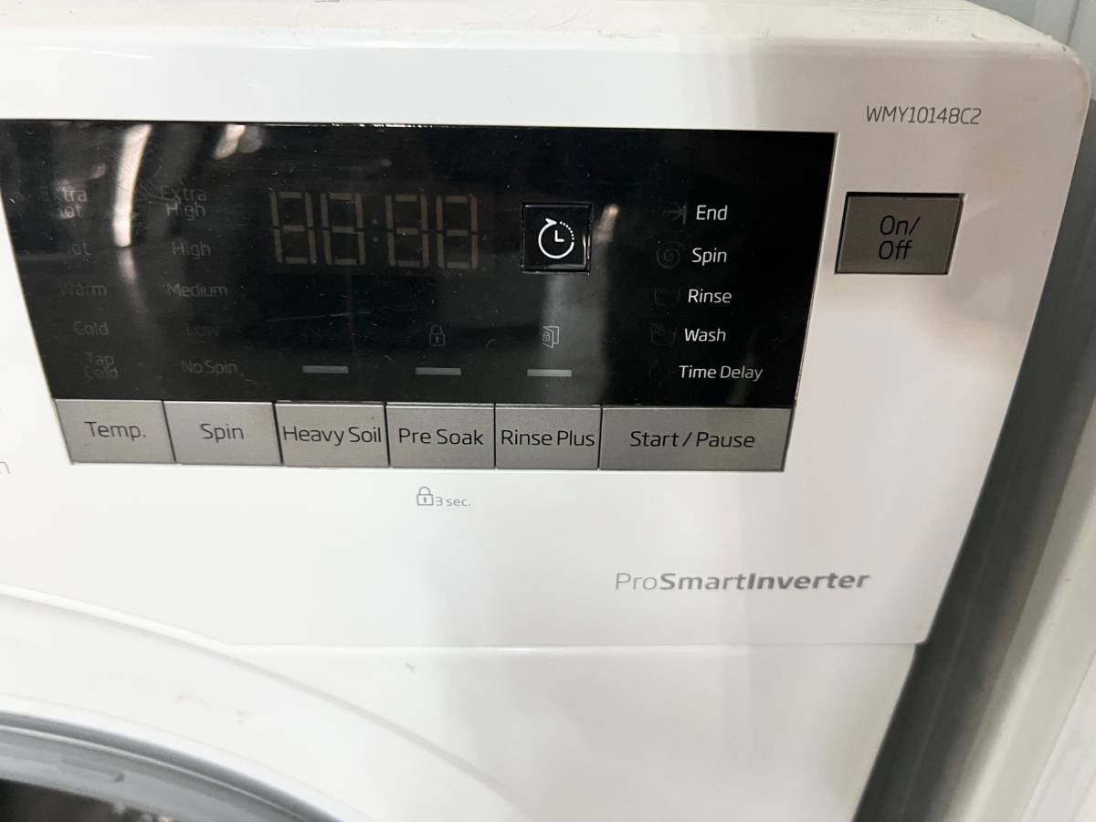 24 INCH Beko WMY10148C2 Front Load Washer Machine White * New Open Box * 2.5 Cu. Ft.,  16 Wash Cycles, 1400 RPM Spin, Pet Hair Removal Plus Cycle,  Wool Wash, Child Lock, Stainless Steel Drum,  Energy Star Qualified , White .