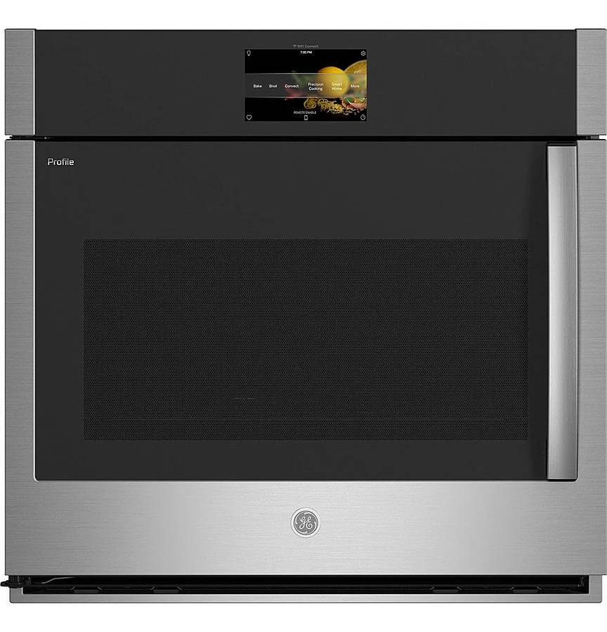30 INCH GE Profile PTS700LSNSS Oven,Air Fry, Stainless Steel * New Open Box  * AIR FRY , 5 CU FT , No Preheat , Wi-FI, Control Lock , Goggle Assistant , Alexa , Smart HQ, Voice , Proof , ADA, Warm, Delay , FIT ,7 Inch LCD Screen Display , True Convection