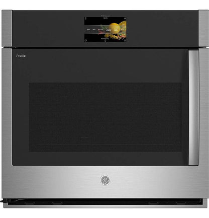 30 INCH GE Profile PTS700LSNSS Oven,Air Fry, Stainless Steel * New Open Box  * AIR FRY , 5 CU FT , No Preheat , Wi-FI, Control Lock , Goggle Assistant , Alexa , Smart HQ, Voice , Proof , ADA, Warm, Delay , FIT ,7 Inch LCD Screen Display , True Convection