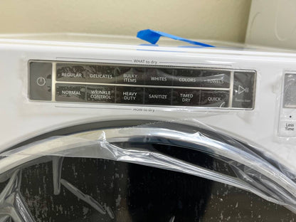 27 INCH Whirlpool WGD8620HW Gas Dryer 7.4 Cu. Ft. Steam * NEW * Open Box 37 Dry Cycles, Steam Refresh Cycle, Sanitize Cycle, Wrinkle Shield Plus Option, ADA Compliant, ENERGY STAR , White .