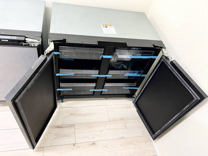 U-Line 3000 Series U3036RRINT00B 36" Built-In Refrigerator Dual Zone * New Open Box *  6 Full-Extension Drawer Bins, 2 Glass Shelves, Dual Zone Temperature Control, LED Theater Lighting , Star K , Solid Overlay .