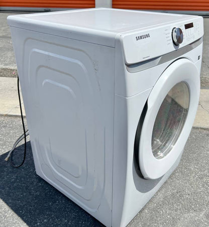 27 INCH Samsung DVG45T6000W Gas Dryer 7.5 cu. ft. White Wrinkle Care * Used Condition *  Reversible Door , Vented , 10 Cycles , Sensor Dry , Smart Care, Remote Diagnosis , Front Controls ,