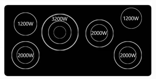45 INCH Viking RVEC3456BSB Electric Cooktop New Open Box Stainless Steel New Open Box