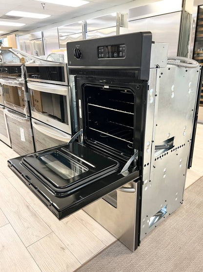24 INCH GE JRP28SKSS Double Electric Wall Oven * New Open Box * Built In Stainless Steel , Clear View Windows , 30 AMP , Self Clean