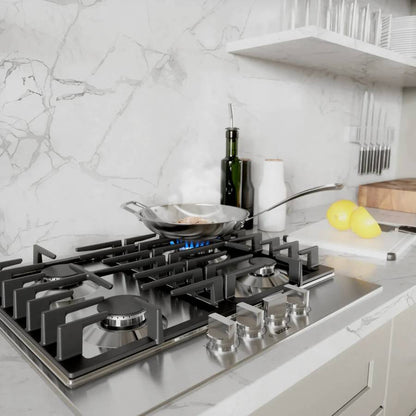 24 INCH Bosch 500 Series  NGM5458UC Gas Cooktop * New Open Box *  4 Sealed Burners, Continuous Cast Iron Grates, Heavy-Duty Stainless-look Metal Knobs, One-Piece Stainless Steel Design, and ADA Compliant