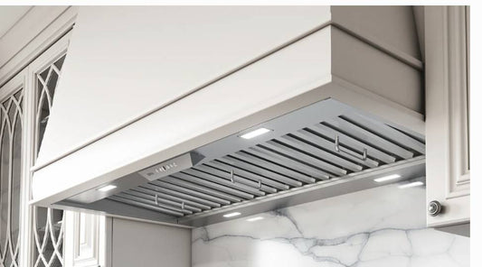 54 INCHES Zephyr AK9352BS Cabinet Insert Range Hood 1200 CFM ! * NEW *  6-Speed , 1200 CFM Blower,  Electronic Touch Controls, LumiLight LED Lighting,  Baffle Filters, Airflow Control Technology Stainless Steel .