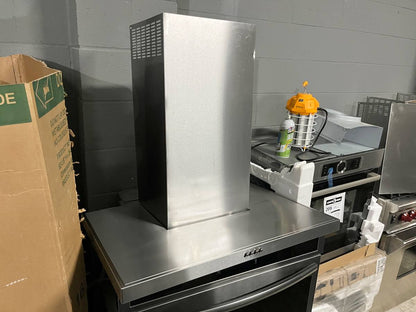 30 INCH Whirlpool WVW57UC0FS Wall Mount Range Hood Stainless new open box Stainless Steel 400 CFM Blower Inline Included