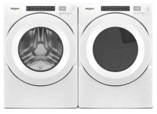Whirlpool WFW560CHW Front Load Washer , WED560LHW Electric Dryer Set , Energy Star , Sanitize , Quick Wash , Easy Fit , ADA , New Open Box White