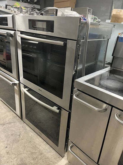 30 INCH Miele H4890BP2SS Built In Electric Double Wall Oven Stainless Steel  , Used Condition ,