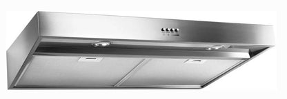 24 INCH Whirlpool WVU37UC4FS Under Cabinet Range Hood 3-Speed * New Open Box * 3 Speed , 250 CFM Blower ,  Push Button Controls , LED Task , Dishwasher Safe Grease Filters Duct Free Recirculation Option , 5 Sones Quiet Operation , Stainless Steel