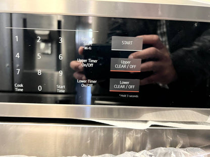 30 INCH LG WCEP6423D Built-In Microwave Wall Oven Combo Black Smart Combination Wall Oven ,  Microwave , 6.4 Cu Ft , True Convection , AIR FRY , Thin Q ,  Smooth Touch Glass Controls , Sabbath Mode , Print Proof Black Stainless Steel . * New Open Box *