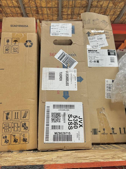 36 INCH GE JVX5360SJSS Under Cabinet Range Hood 4-Speed 310 CFM * New Open Box * Stainless Steel