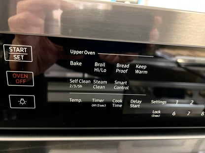 30 INCH Samsung NV51T5511DG Double Wall Oven Black Stainless  Steel 10.2 Cu Ft , Wi-Fi , Steam ,  Self Clean , Broiler , Proofing , Warming Mode,  Child Lock , Sabbath Mode,  Fingerprint Resistant Black * New Open Box *