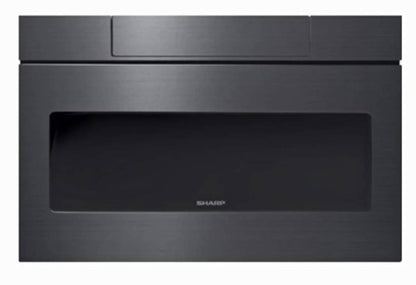 24 INCH Sharp SMD2470AH Microwave Drawer Hidden Control Panel , 1000 Watts ,  1.2 Cu Ft , Reheat , Keep Warm, Black Stainless Steel , Built In * New Open Box *