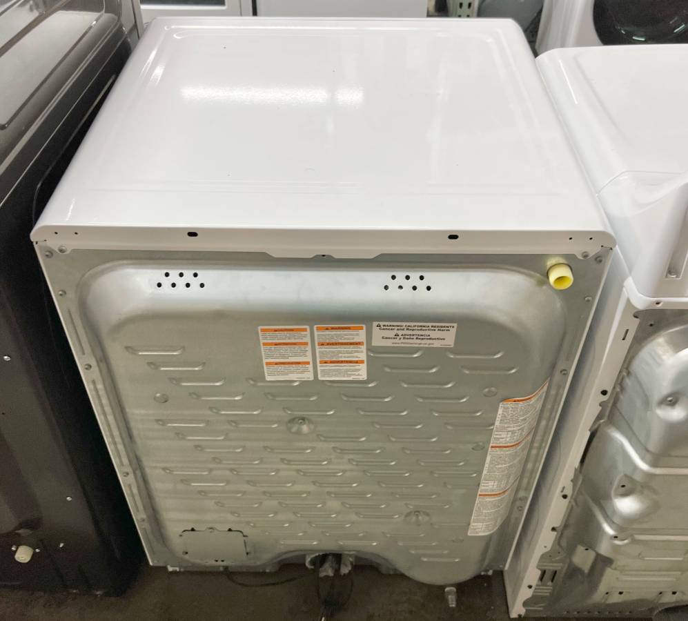 27 INCH Electrolux  EFMG627UIW Gas Dryer 8.0 Cu. Ft. 9 Dryer Programs,  Delay Start, ENERGY STAR,  Island White * New Open Box *