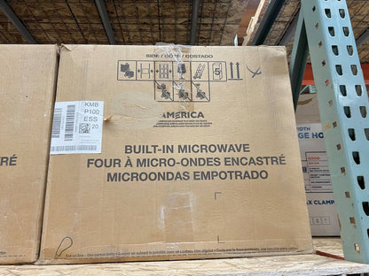 30 INCH KitchenAid KMBP100ESS Built-in Microwave Oven Speed * New Open Box * Built In Microwave Oven Speed Oven ,  1.4 Cu Ft , Convection , Sensor Steam , Crispwave ,  Broil Element , Child Control Lock , ADA ,Stainless Steel .