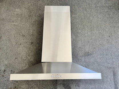 30 INCH GE Monogram  ZVW8301SWSS  Wall Mount Chimney Range Hood 4-Speed 400 CFM Blower, Halogen, Recirculating-Ready Design Dishwasher-Safe Filters * New Open Box * Stainless Steel