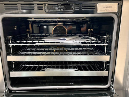 36 INCH Dacor Contemporary  DOP36C86DLS Freestanding Dual Fuel Smart Steam Range with 6 Sealed Burners, 4.8 cu. ft. Oven Capacity, and Four-Part Pure Convection: Silver Stainless Natural gas Or Propane LP